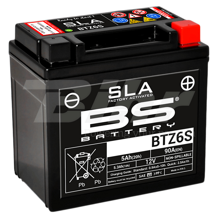 Bateria AGM+MF+SLA BTZ6S,YTZ6S,12v 90A 5.3ah 113x70x105+D 36072