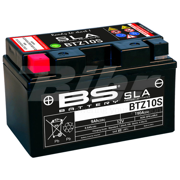 BS Bateria AGM+MF+SLA YTZ10S|BTZ10S 12v190A 9ah 36076 +150x87x93