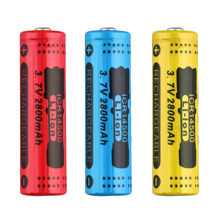 Bateria Litio 14500 3.7v 1200mAh Li-Ion Battery Rechargeable Cel
