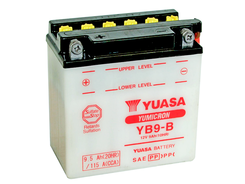 YUASA YB9-B,12N9-4B-1,Bateria 12v 115A 9Ah 135x75x139+i