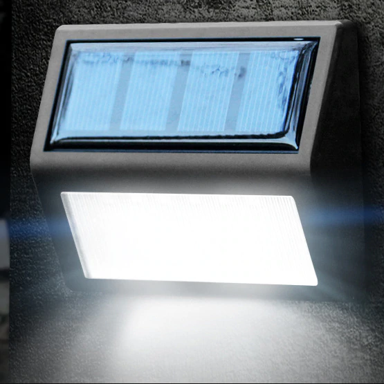 Lampara Luz Solar Pared Jardin 6 Leds, Litio Patios, Escaleras Lampara Luz Solar Pared Jardin 6 Leds, Litio Patios, Escaleras