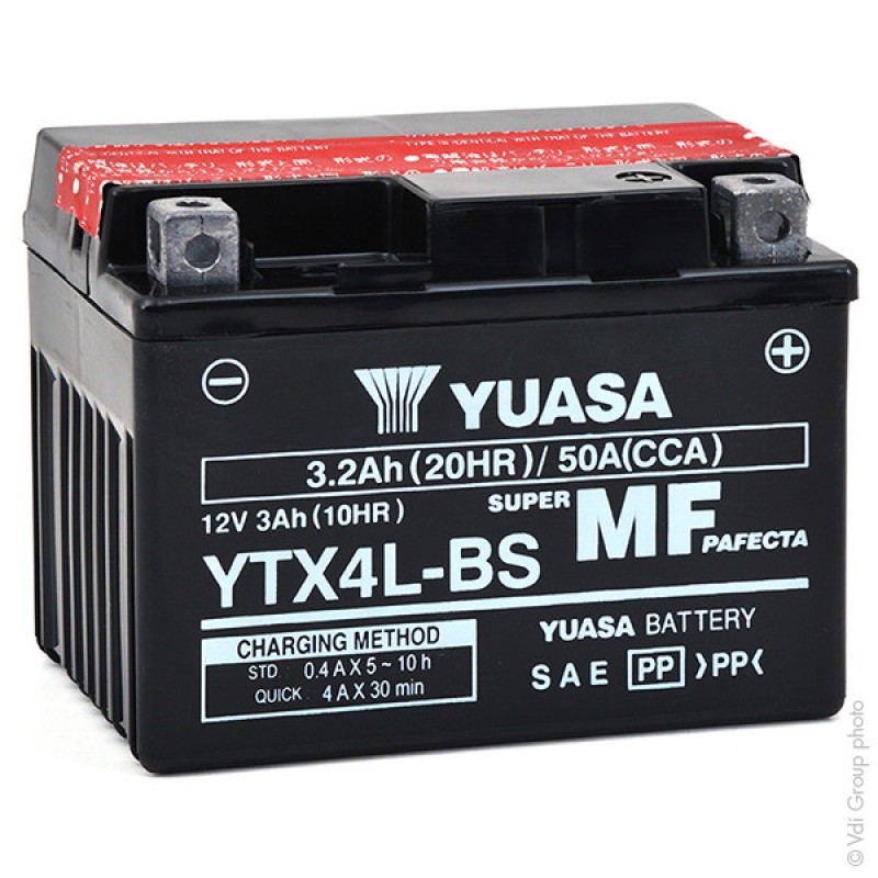 YUASA AGM+MF YTX4L-BS,YTZ5S Bateria 12v 50A 3.2Ah 113x70x85+ New