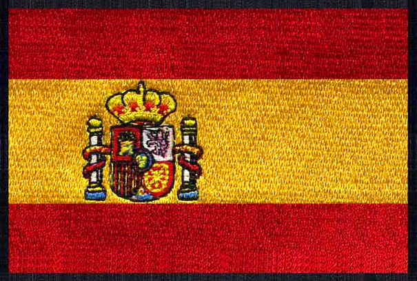 Bandera de España Bordada 7,62cms
