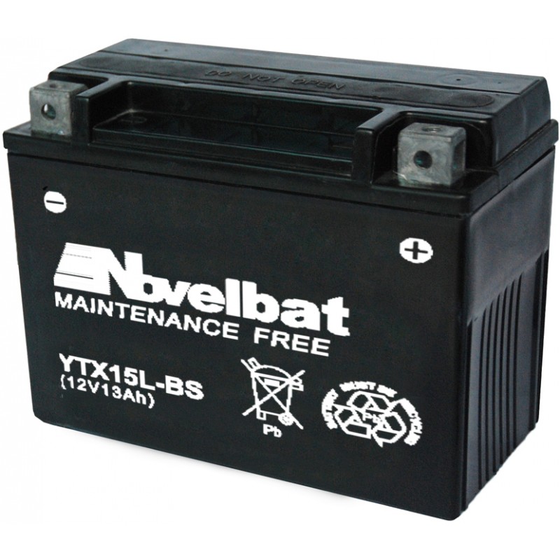 Bateria AGM+MF = YUASA YTX15L-BS,230A 13,5Ah 175x87x130+