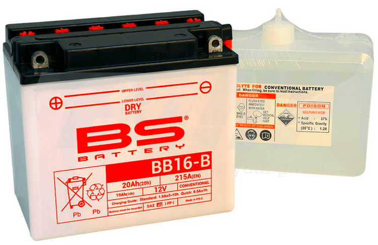 BS Bateria BB16-B|YB16-B 12v215A 20ah 175x100x155+i 14864