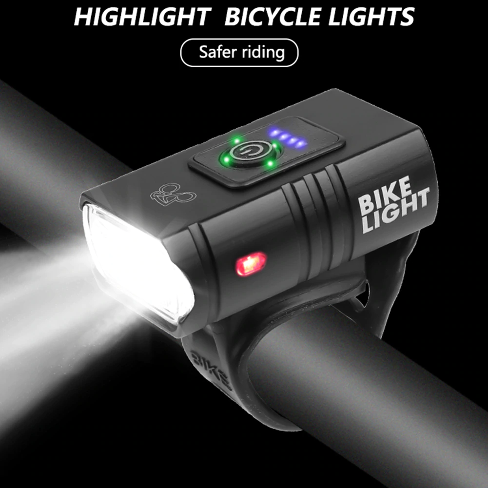 Faro Luz DOBLE+Lat Linterna Del Bici 2KLm Bateria 3.7Ah USB