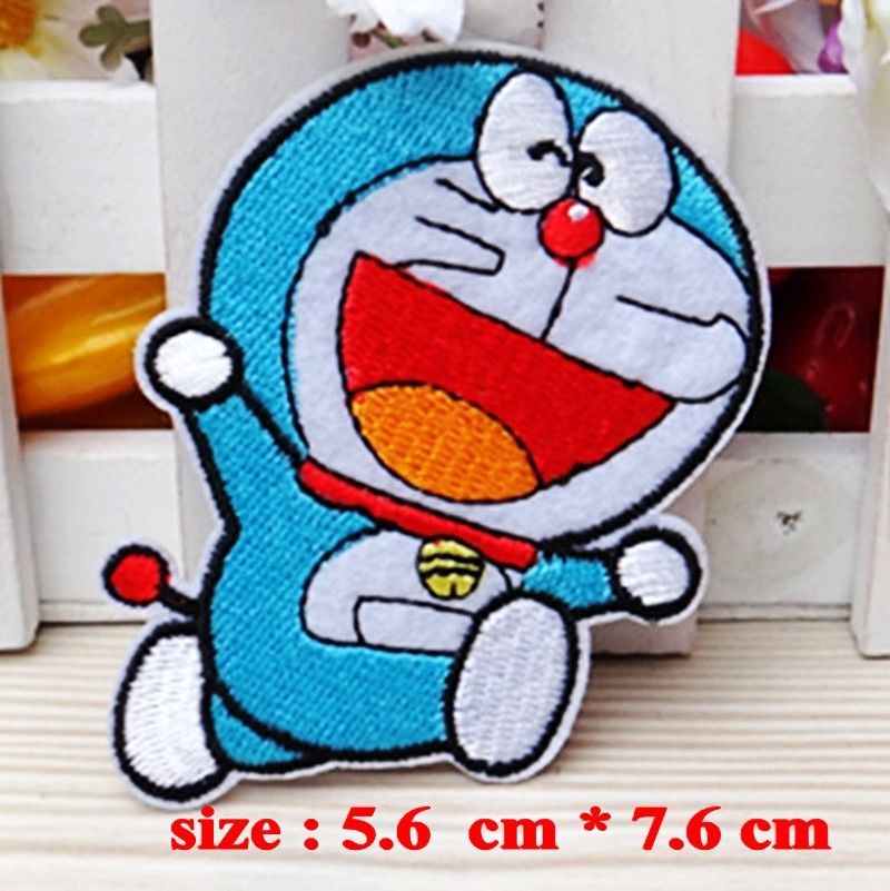 Doraemon Parche Bordado Planchar Coser 5x7cm Embroidered Patch
