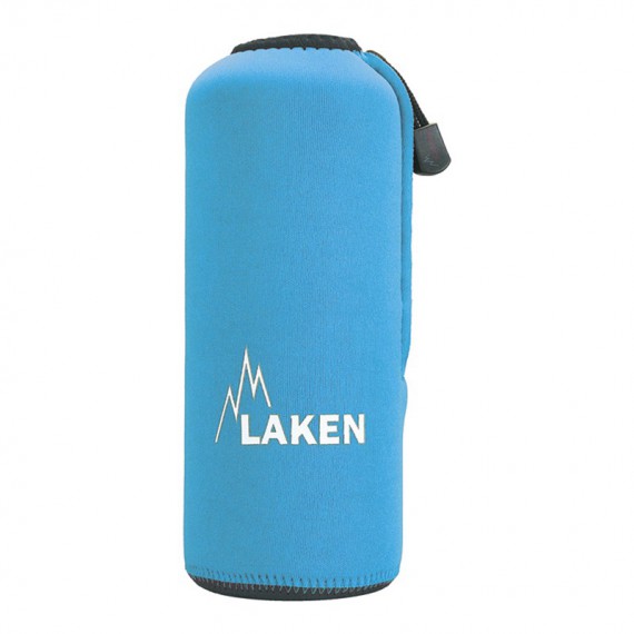 Laken Cantimplora Aluminio 1L Con Funda Neopreno Y Bandolera Azul