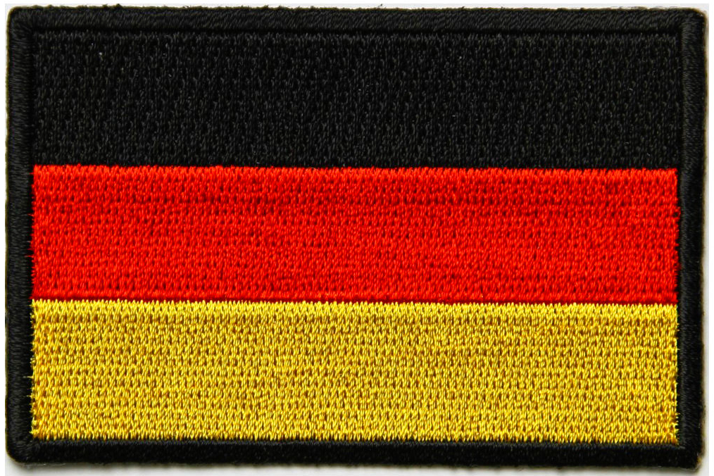 Bandera Alemania Parche Bordado 7´62x5cms Germany Flag Patch