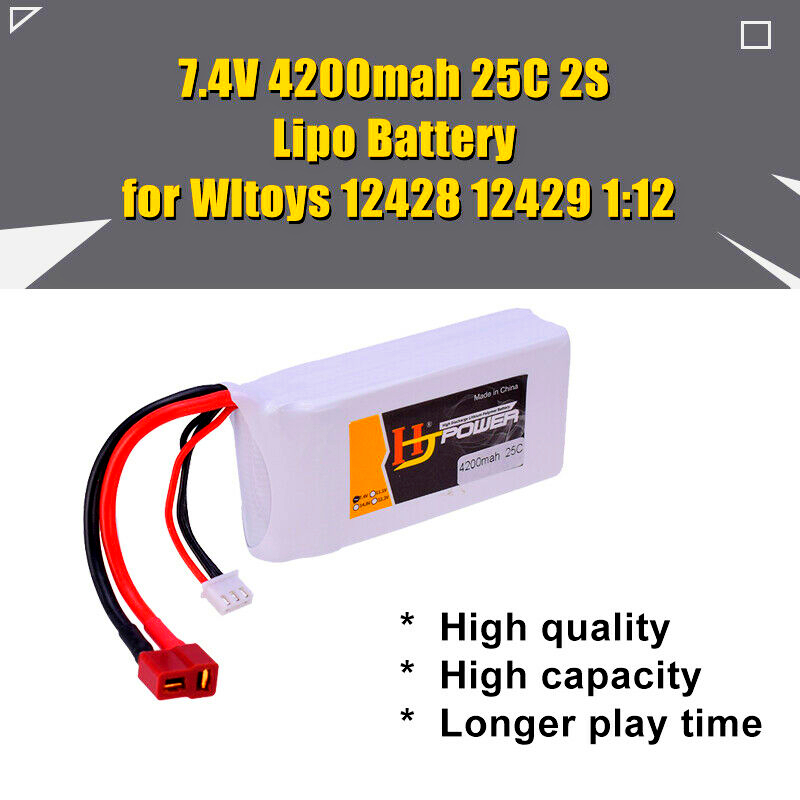 7,4v 4200Mah 25C Lipo Bateria RC Car,Helicopter,Drone HJPower