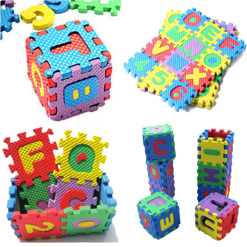 Puzzle Mini Alfabeto+Numeros Foam Aprendizaje Juego Educacion