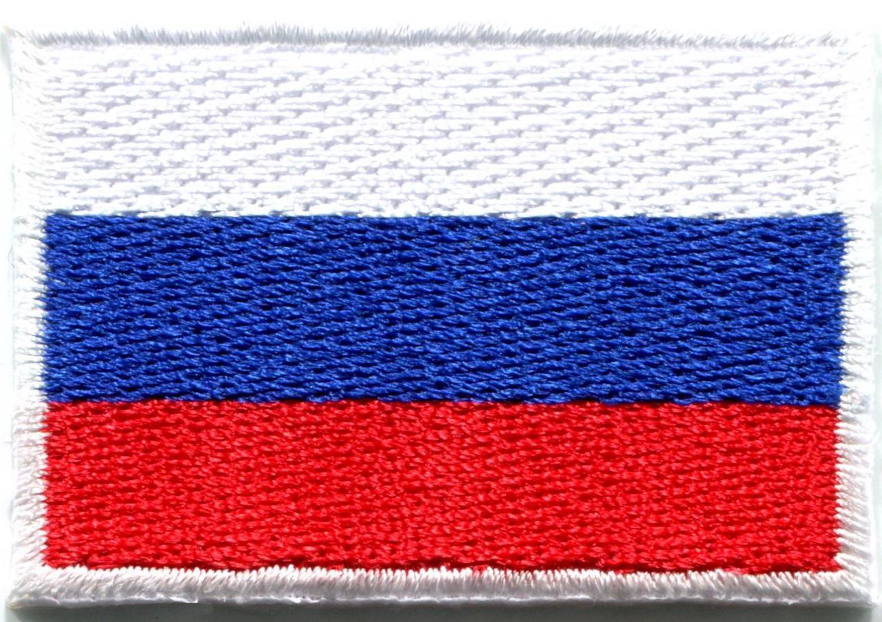 Bandera Rusia Parche Bordado 7´62x5cms Russia Nat.Flag Patch