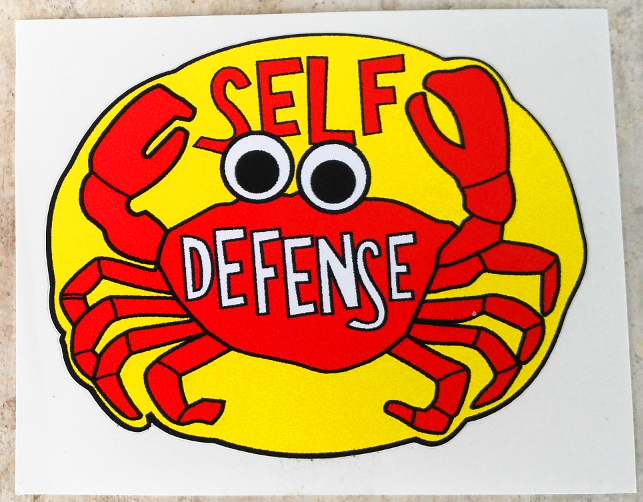 Pegatina Self-Defense AutoDefensa Legitima Defensa 6x4,5cms - Haga click en la imagen para cerrar