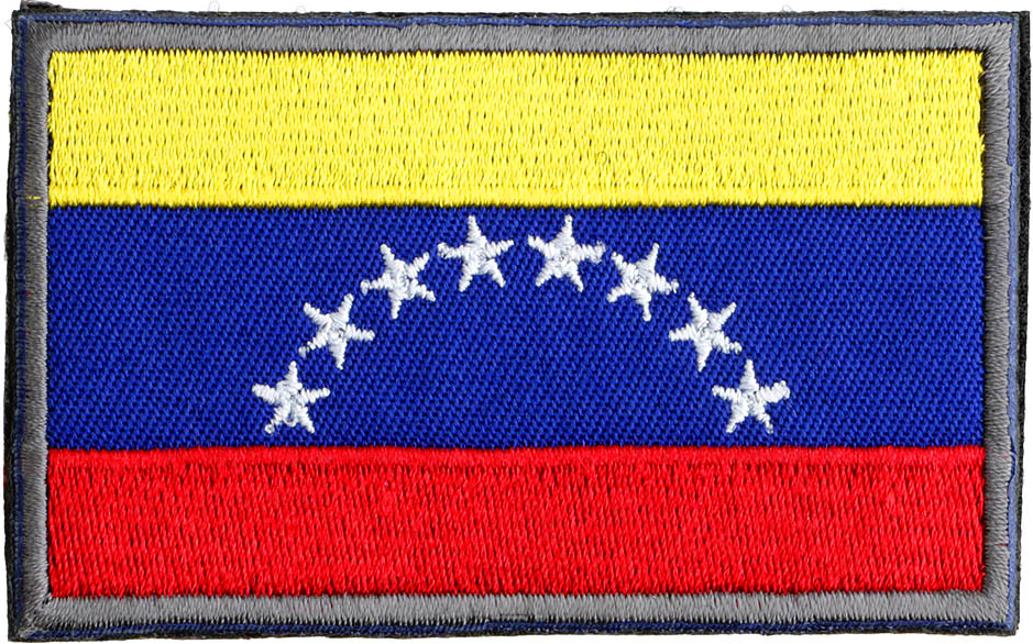Bandera Venezuela Parche Bordado Venezuela National Flag Patch.