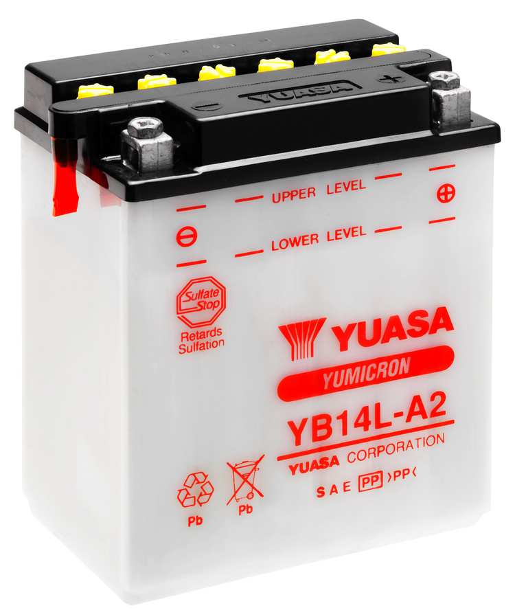 Yuasa Original Yumicron YB14L-A2 12v 175A 14.7Ah 134x89x166+