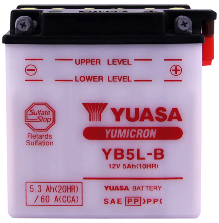 YUASA Original YB5L-B,12N5-3B 12v 60A 5.3Ah 120x60x130+